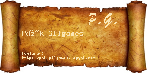 Pók Gilgames névjegykártya